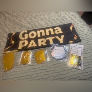 50th Birthday Party Banner Set